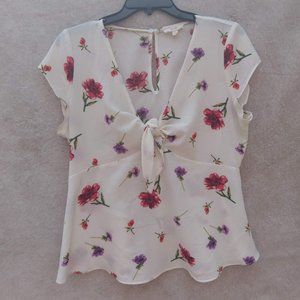 Flower patterned blouse